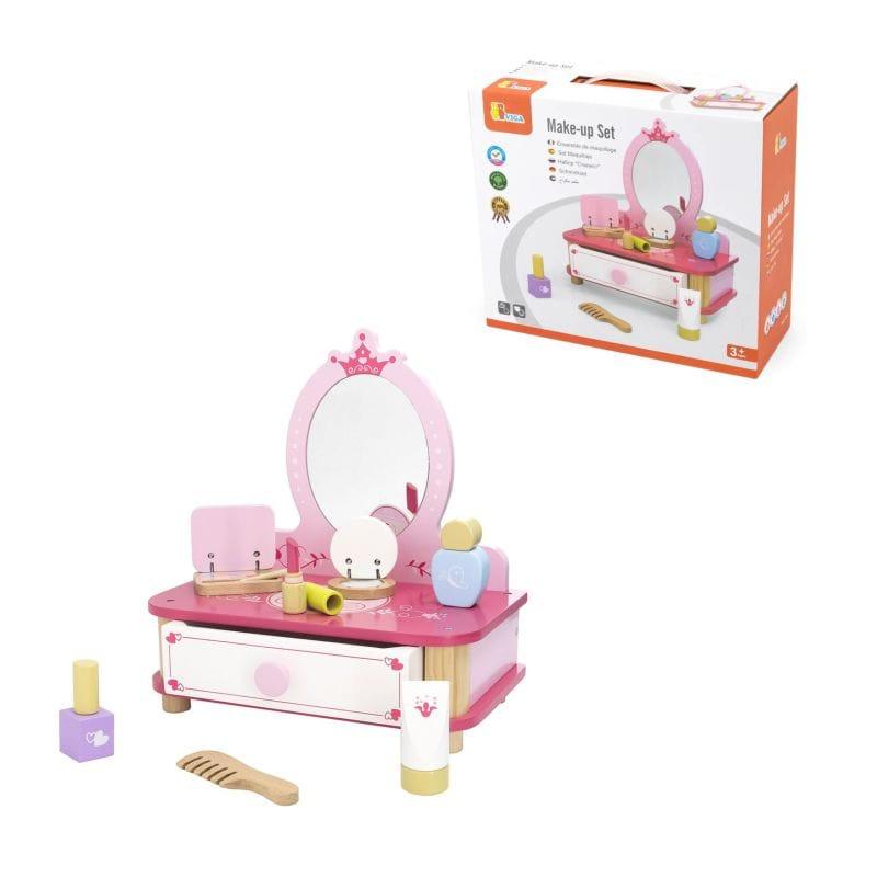 Viga Toys Toaletni stolić sa ogledalom i dodacima 44571