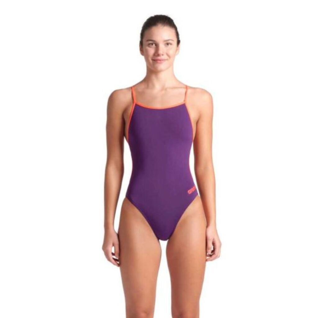 Arena Ženski kupaći Lace back solid, Ljubičasti