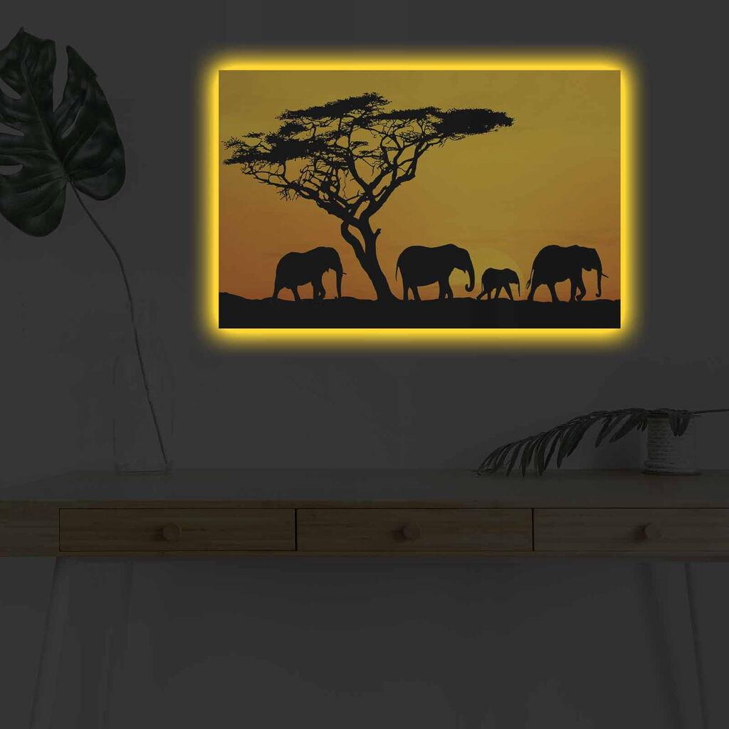 Zidna slika sa LED osvjetljenjem 4570DHDACT-034, 45x70 cm