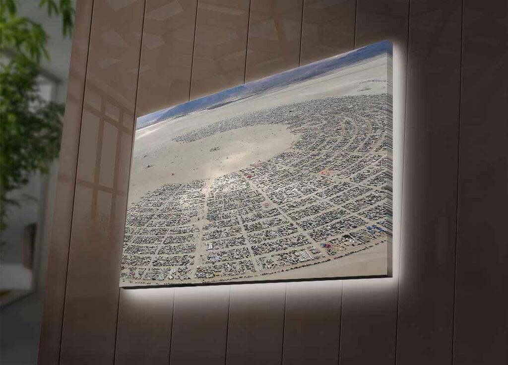 Zidna slika sa LED osvetljenjem 4570DACTBURN-007, 45x70 cm