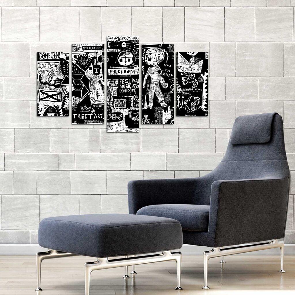 Wallity set, slika 5ABSMDF-73, 5 dijelova