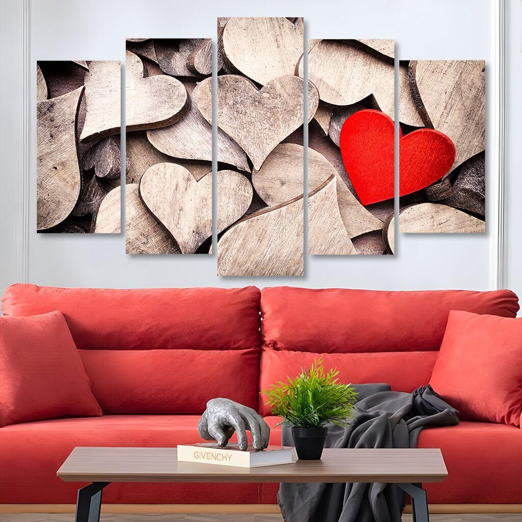 Wallity Set slika 5MDF4529, 5 dijelova