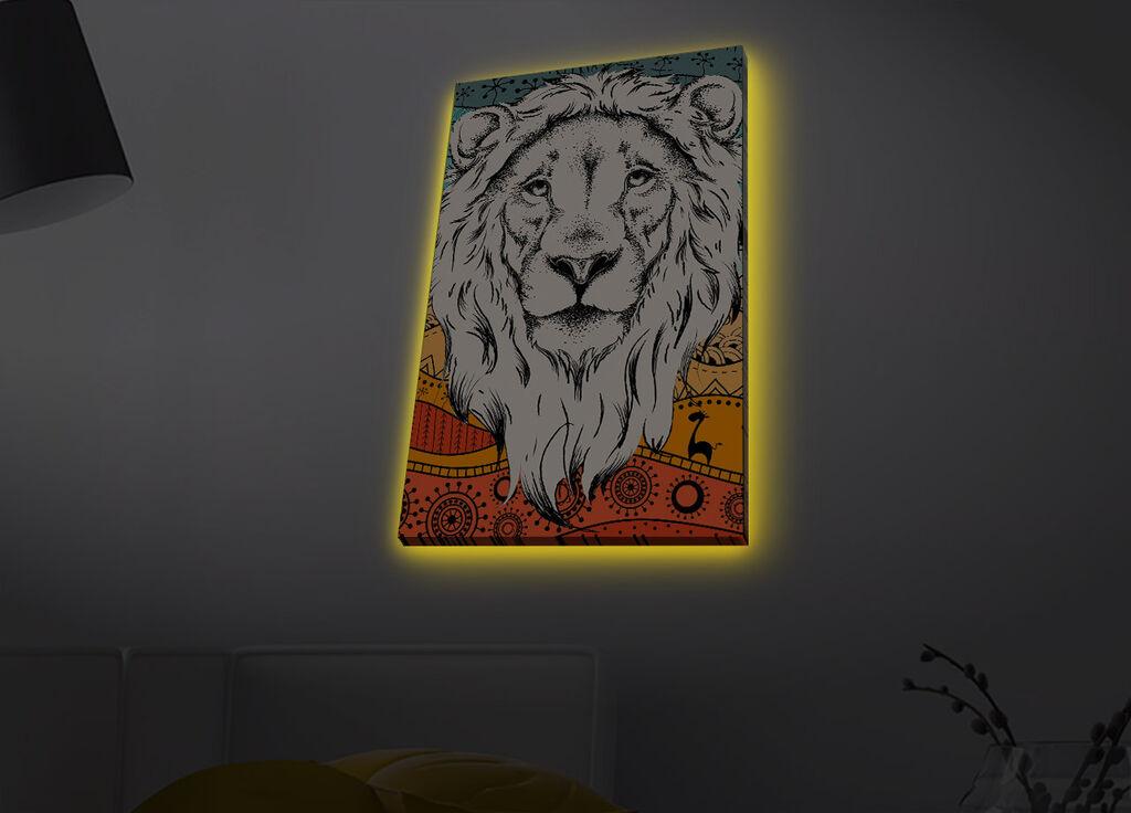 Zidna slika sa LED osvetljenjem 4570MDACT-080, 45x70 cm