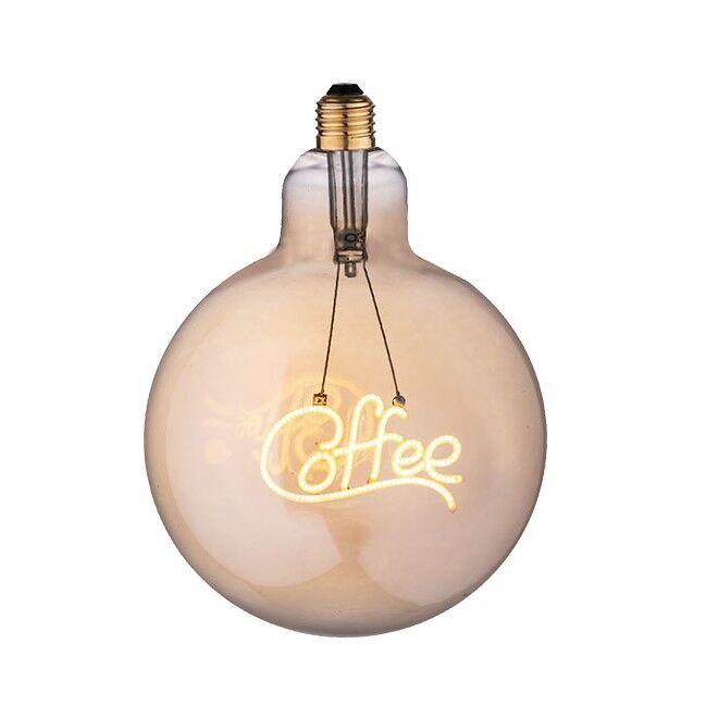 E-light LED filament sijalica E-light ML-G125 4W 2200K coffee