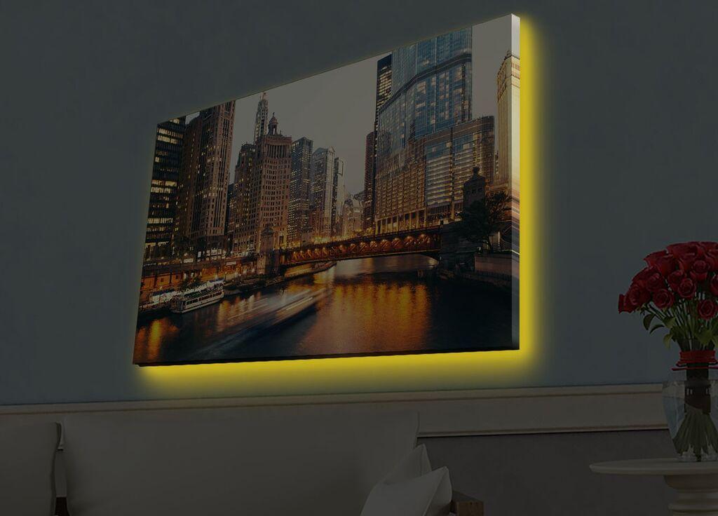 Zidna slika sa LED osvetljenjem 4570HDACT-088, 45x70 cm