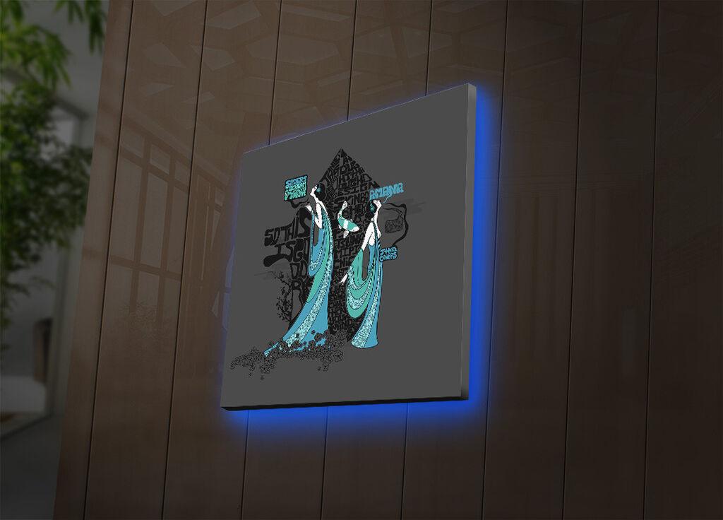 Zidna slika sa LED osvetljenjem 4040DACT-55, 40x40 cm