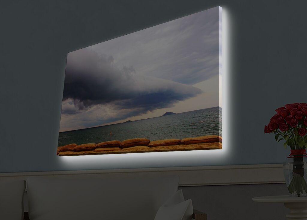 Zidna slika sa LED osvetljenjem 4570HDACT-017, 45x70 cm