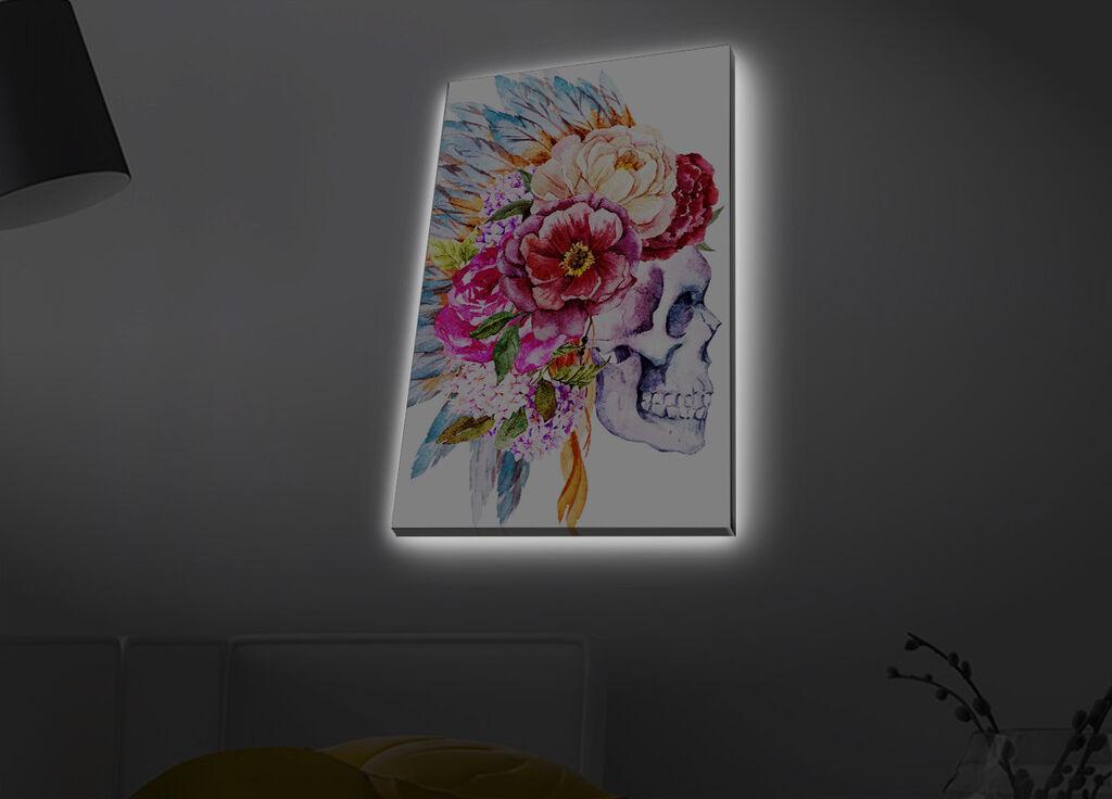 Zidna slika sa LED osvjetljenjem 4570MDACT-063, 45x70 cm