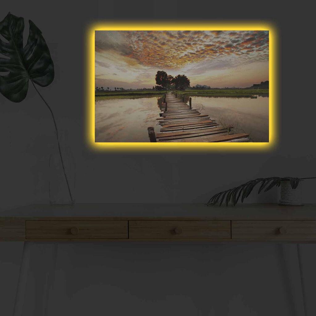Zidna slika sa LED osvetljenjem 4570DHDACT-087, 45x70 cm
