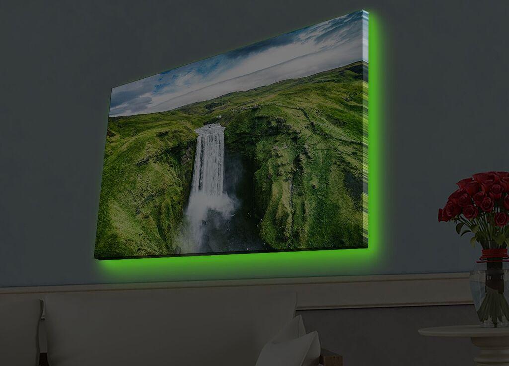 Zidna slika sa LED osvetljenjem 4570HDACT-092, 45x70 cm