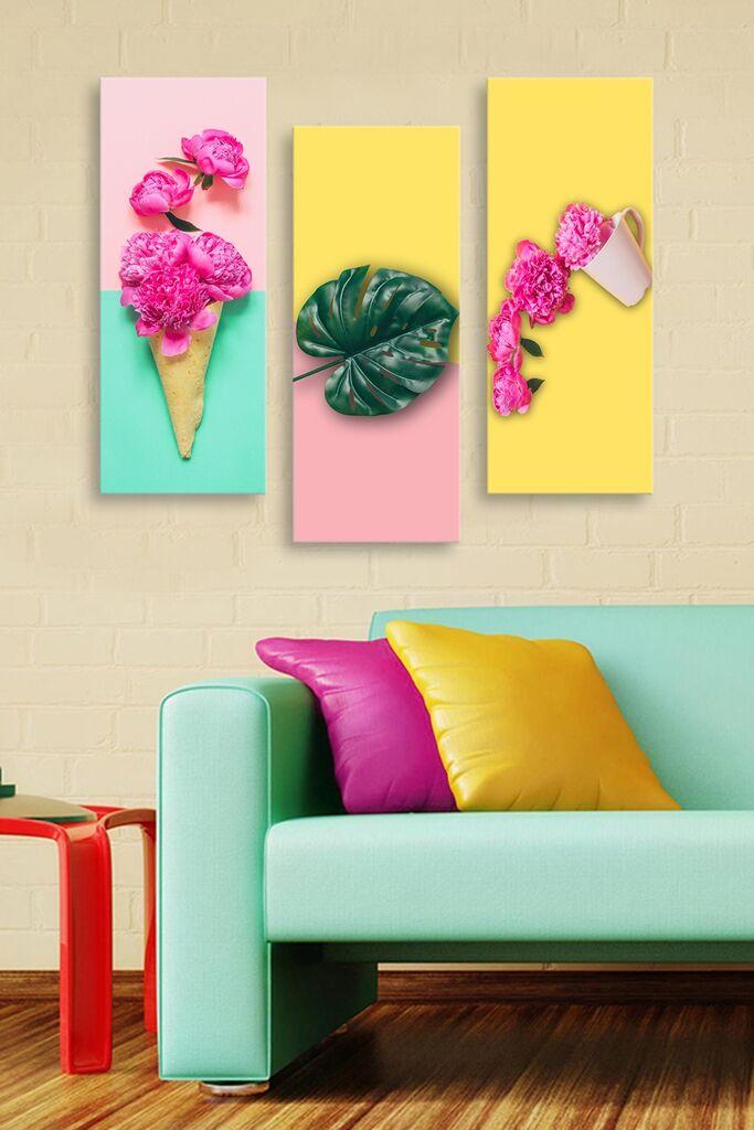 Wallity set slika MDF0009, 3 dijela