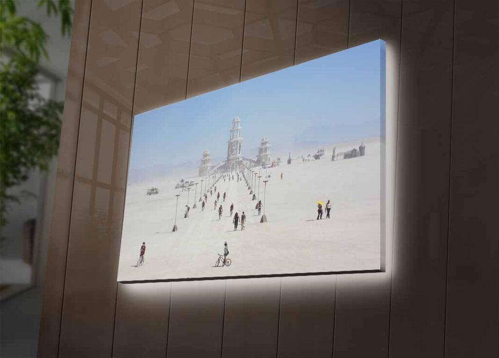 Zidna slika sa LED osvetljenjem 4570DACTBURN-008, 45x70 cm