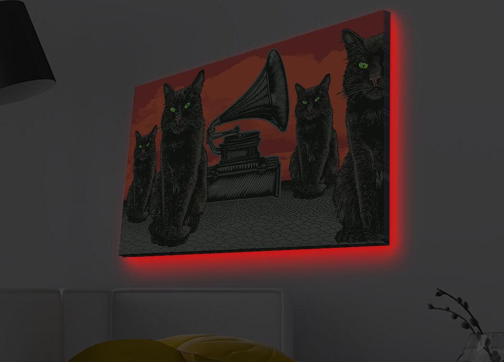 Zidna slika sa LED osvetljenjem 4570MDACT-008, 45x70 cm