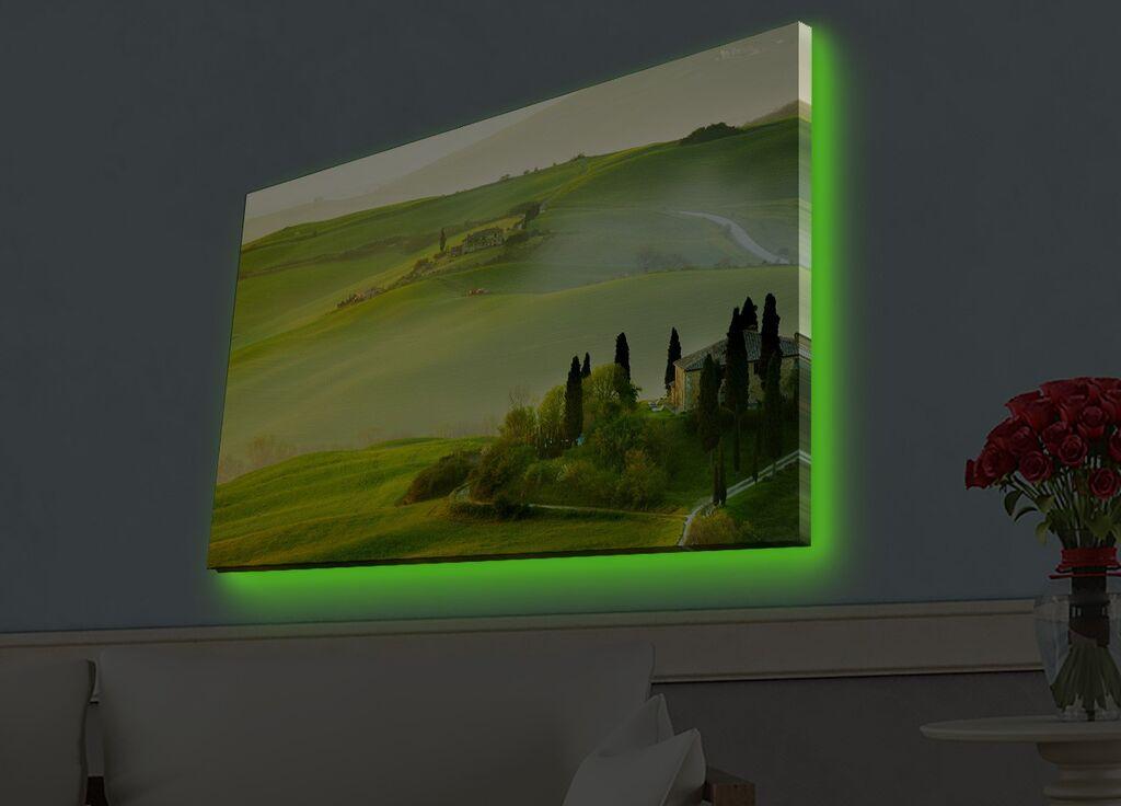 Zidna slika sa LED osvetljenjem 4570HDACT-007, 45x70 cm