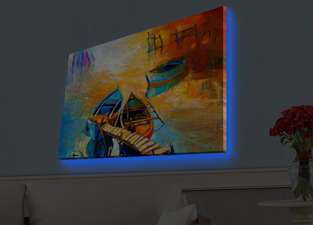 Zidna slika sa LED osvetljenjem 4570HDACT-039, 45x70 cm