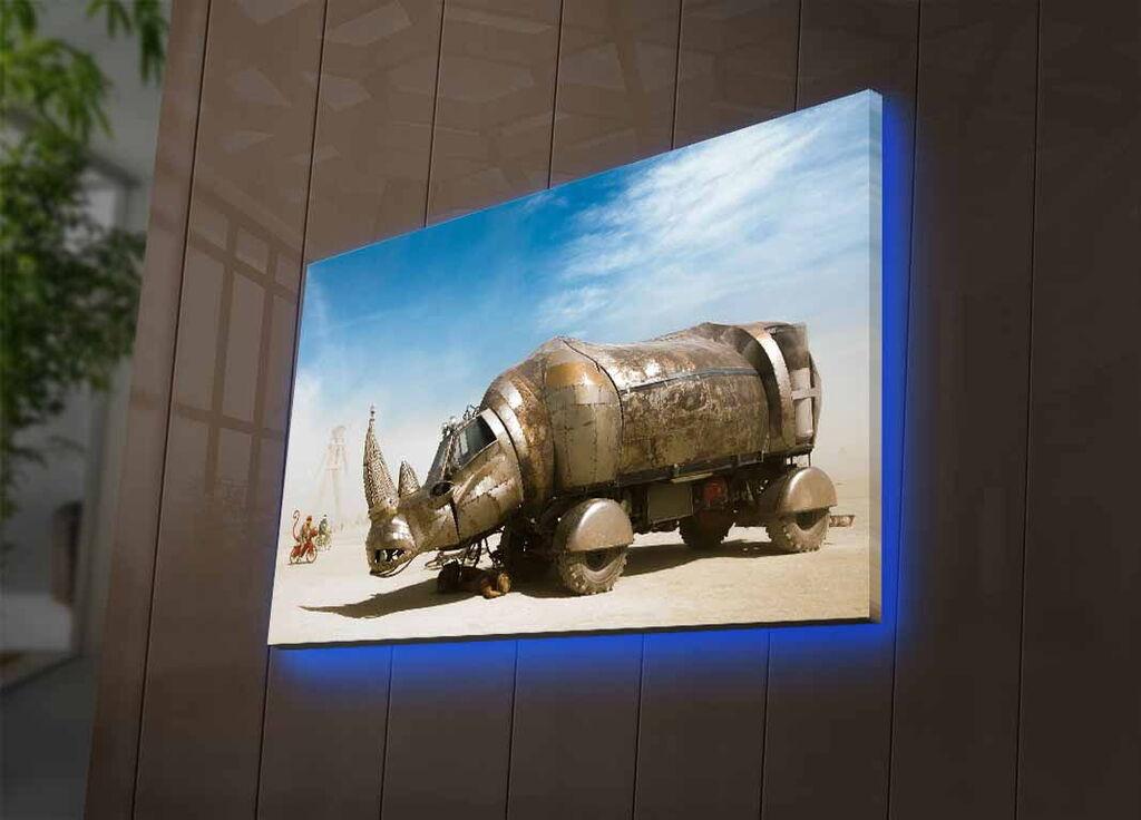 Zidna slika sa LED osvetljenjem 4570DACTBURN-013, 45x70 cm