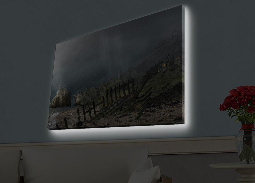 Zidna slika sa LED osvetljenjem 4570HDACT-011, 45x70 cm