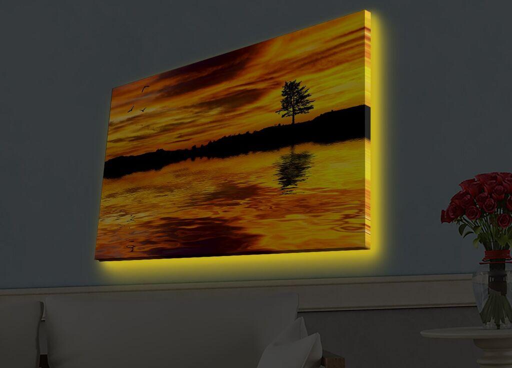 Zidna slika sa LED osvjetljenjem 4570HDACT-053, 45x70 cm