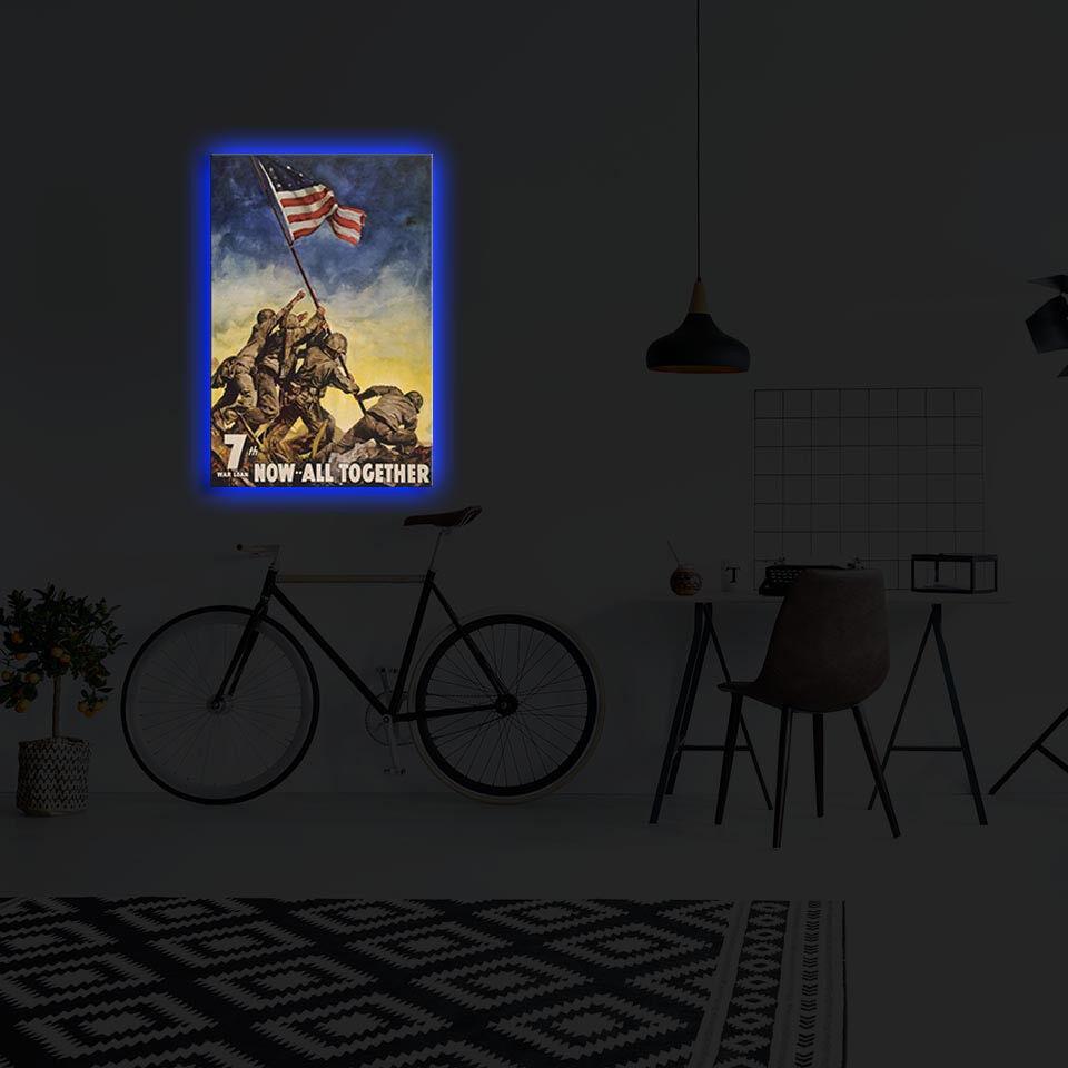 Zidna slika sa LED osvjetljenjem ABD-002, 45x70 cm