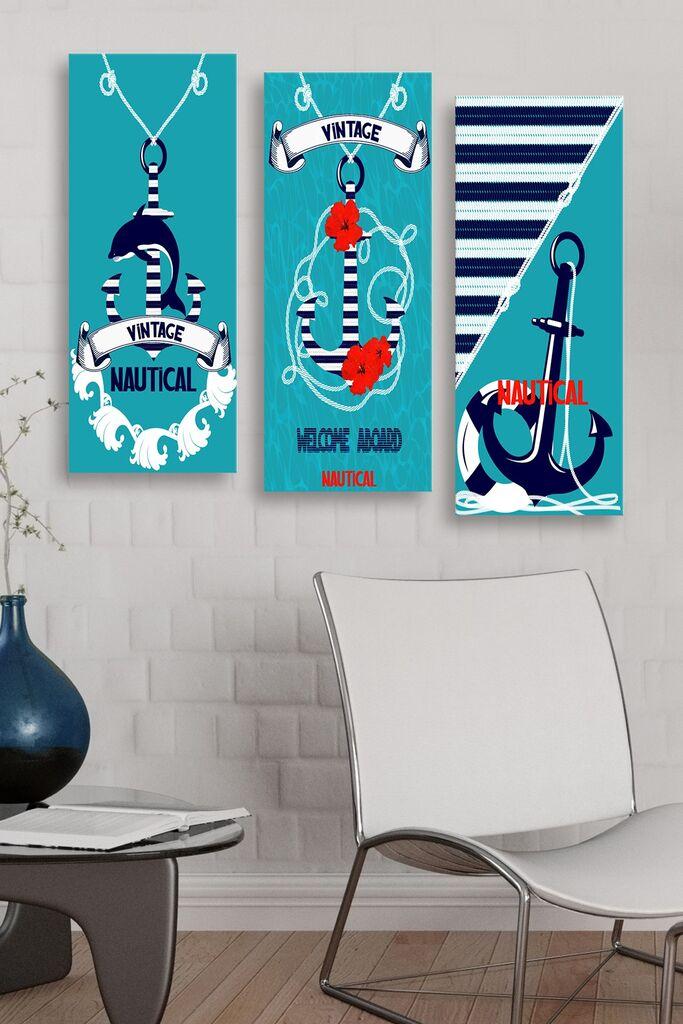 Set slika Wallity MDF0069, 3 dijela