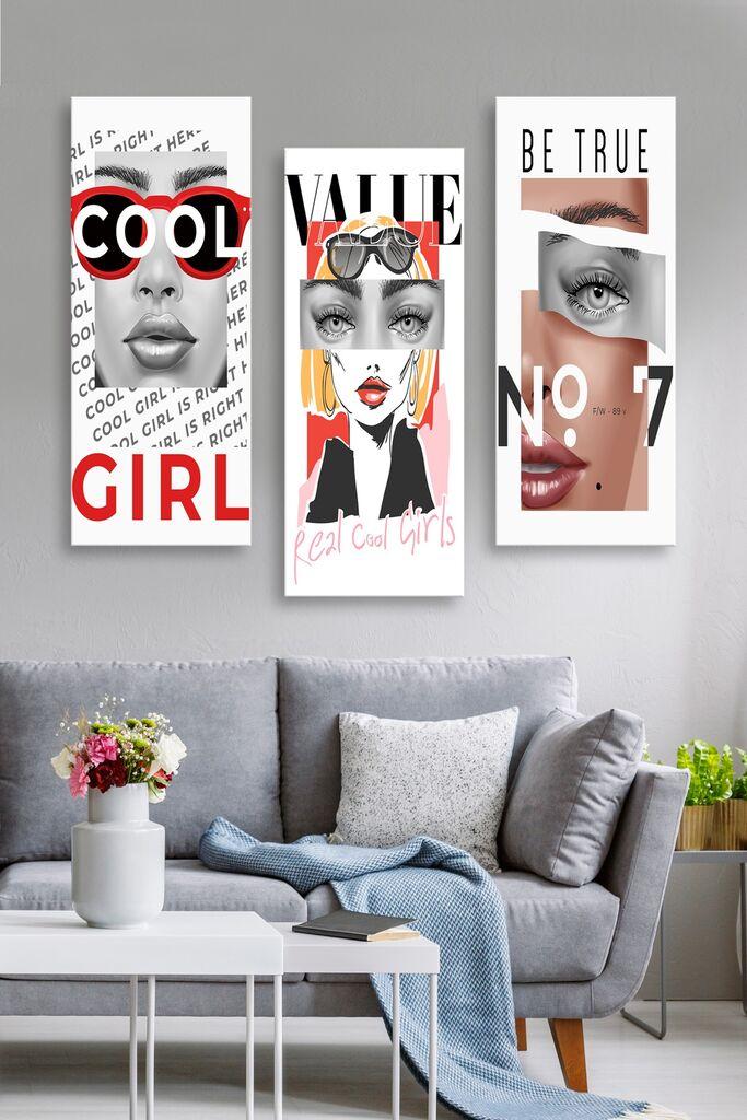 Set slika Wallity MDF0013, 3 dijela