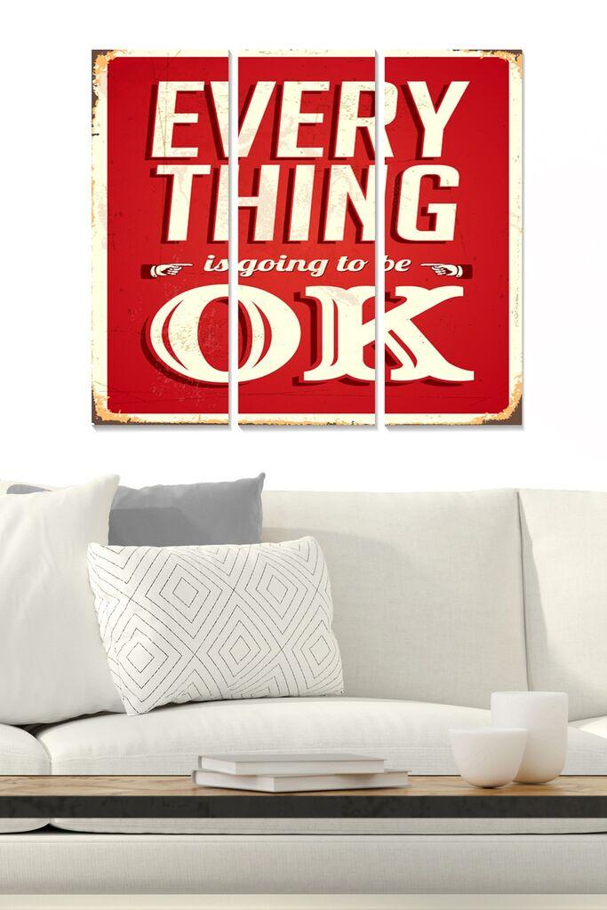 Set slika Wallity MDF114879688, 3 dijela