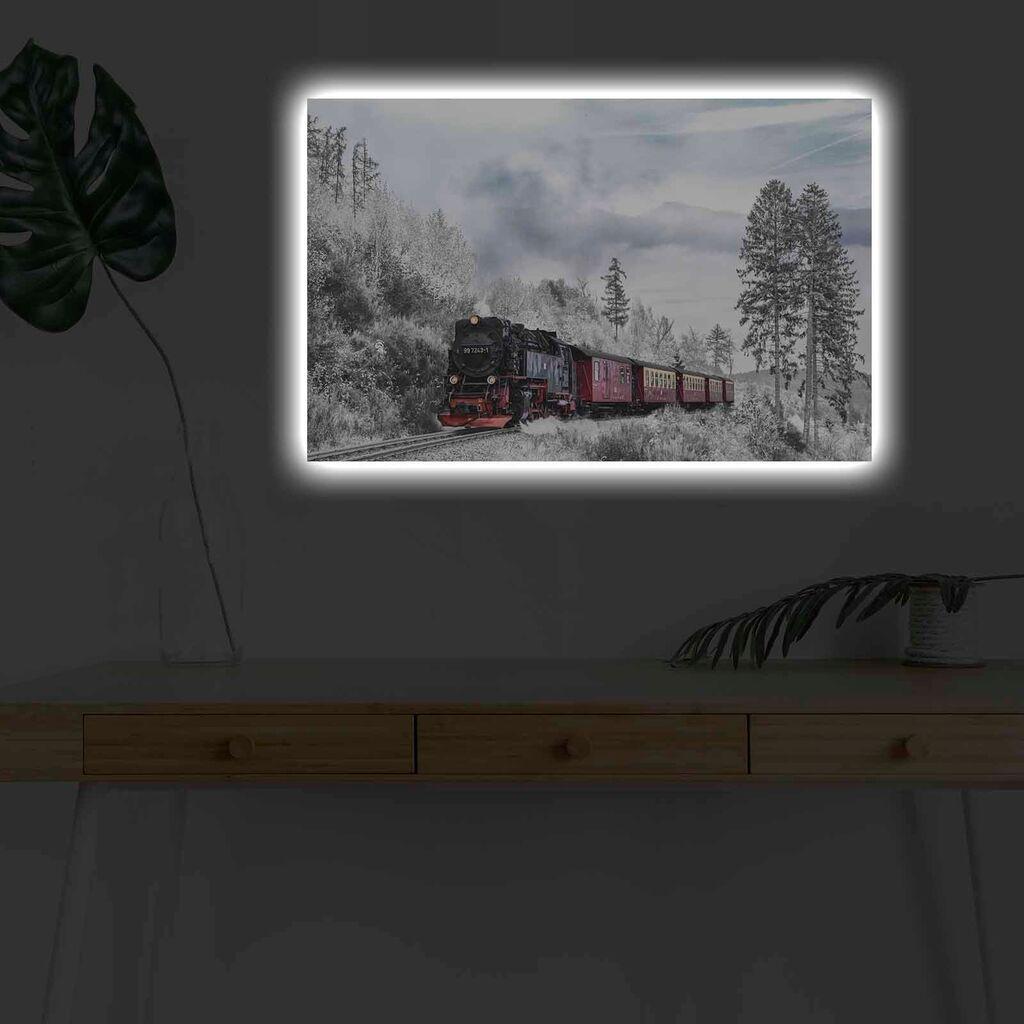 Zidna slika sa LED osvjetljenjem 4570KARDACT - 008, 45x70 cm