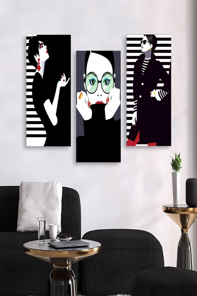 Set slika Wallity MDF0014, 3 dijela