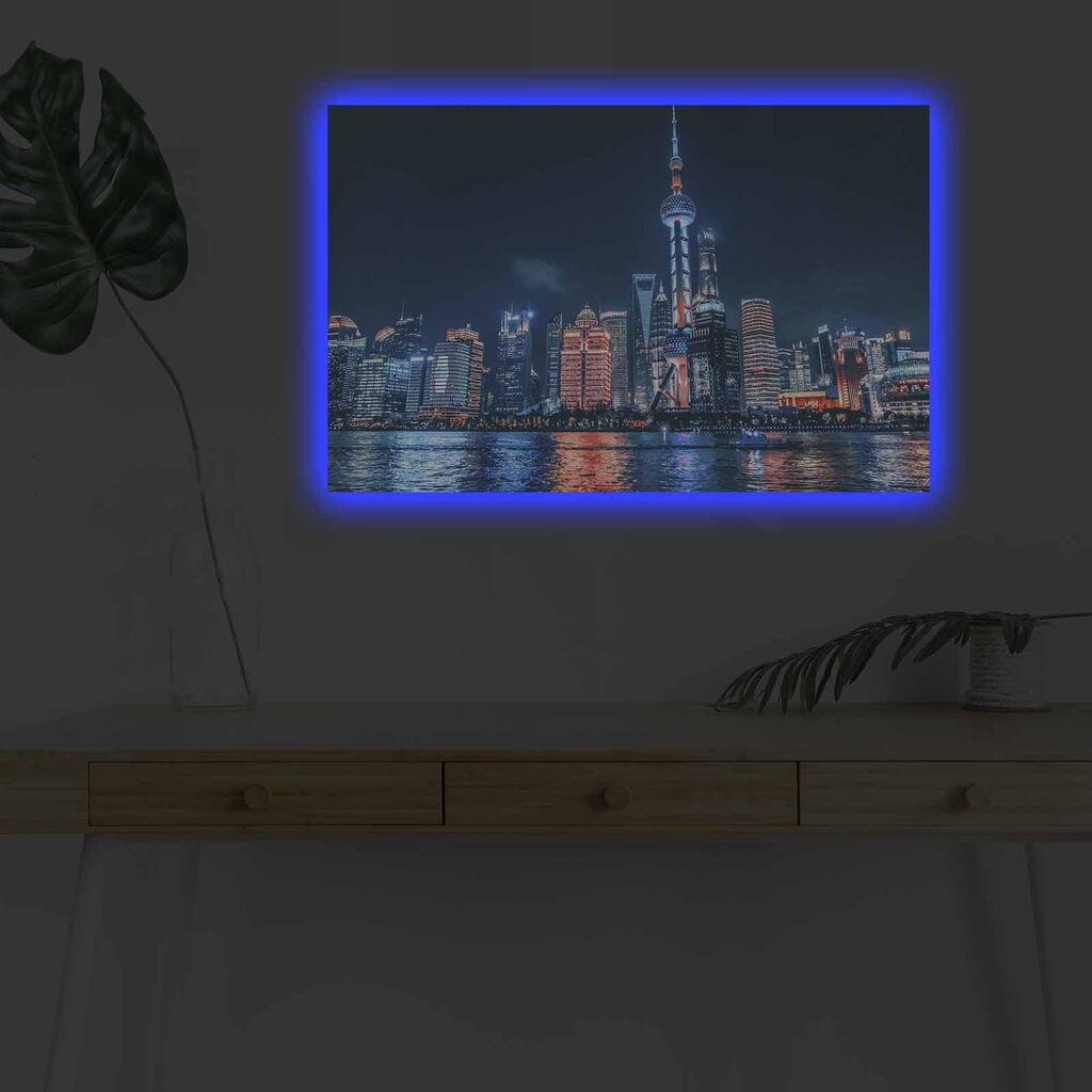 Zidna slika sa LED osvjetljenjem 4570DHDACT-018, 45x70 cm
