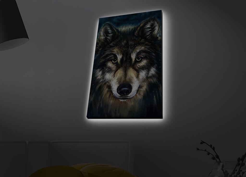 Zidna slika sa LED osvjetljenjem 4570MDACT-055, 45x70 cm
