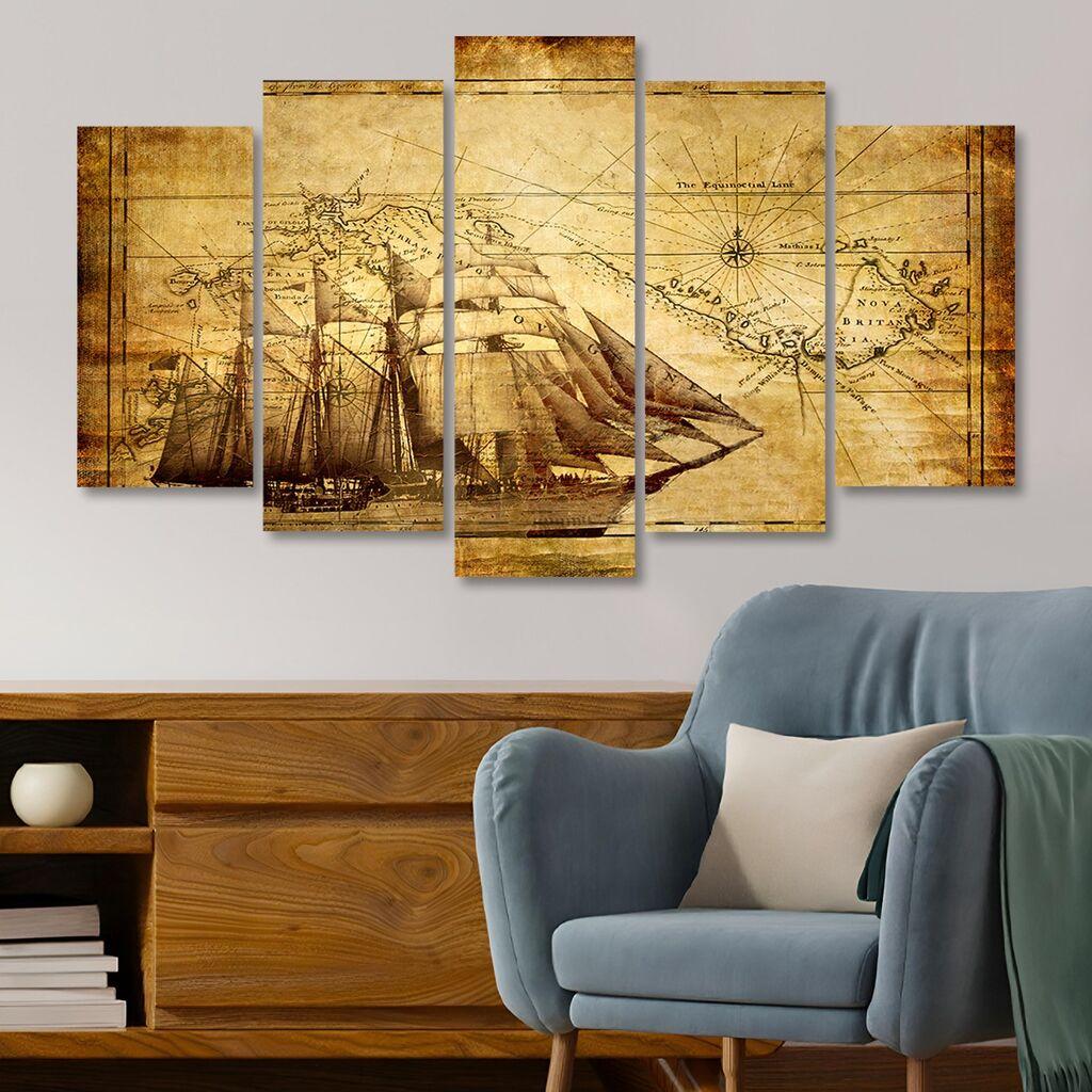 Wallity Set figura 5MDF4515, 5 dijelova