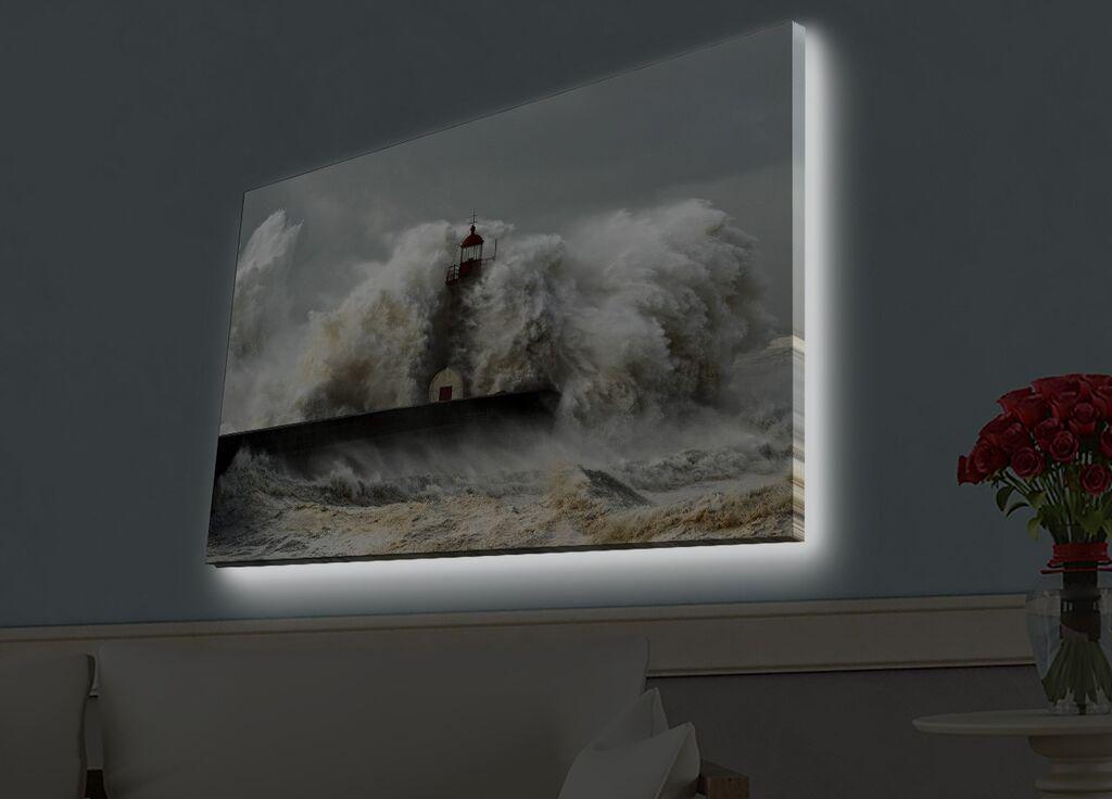Zidna slika sa LED osvetljenjem 4570HDACT-051, 45x70 cm