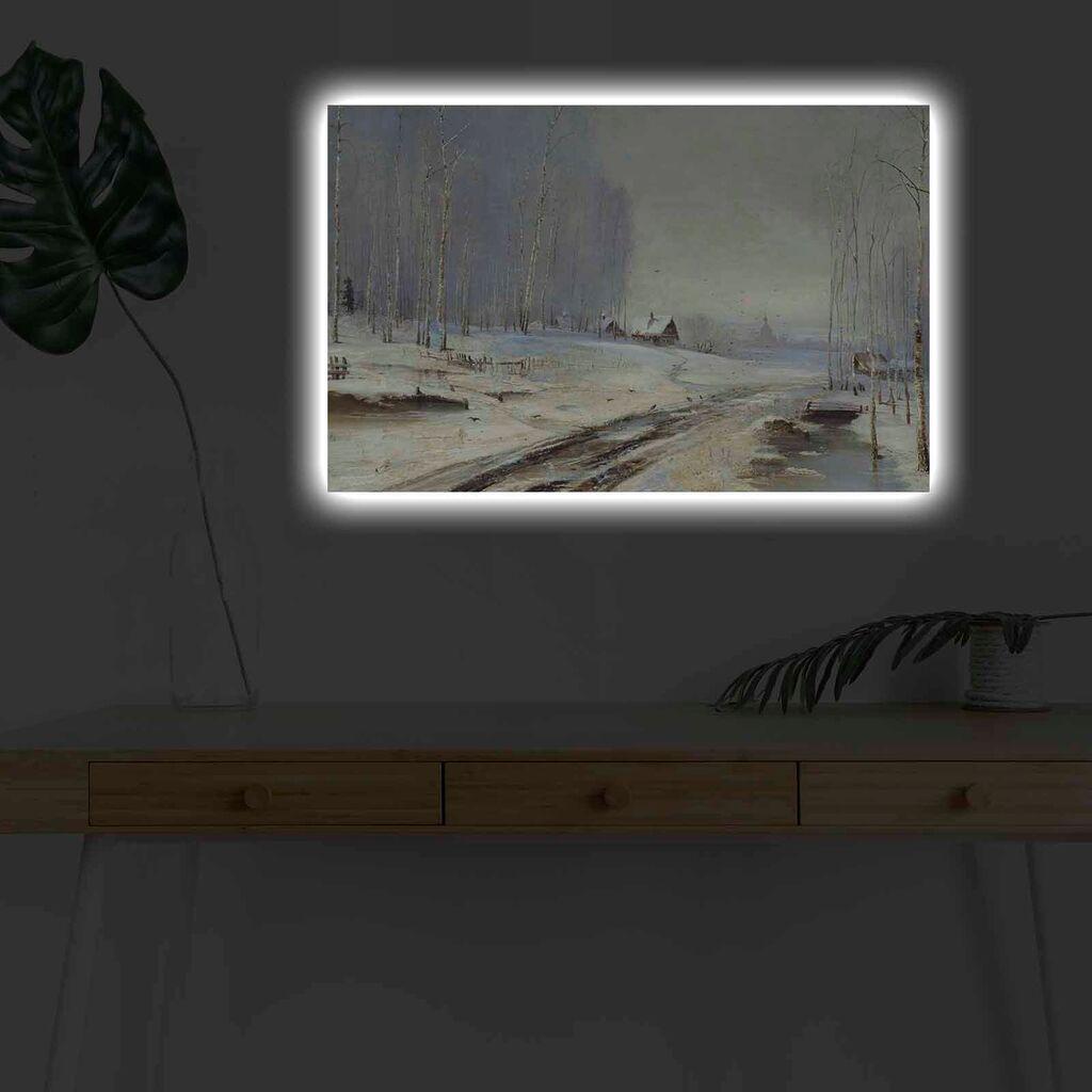 Zidna slika sa LED osvjetljenjem 4570KARDACT - 039, 45x70 cm