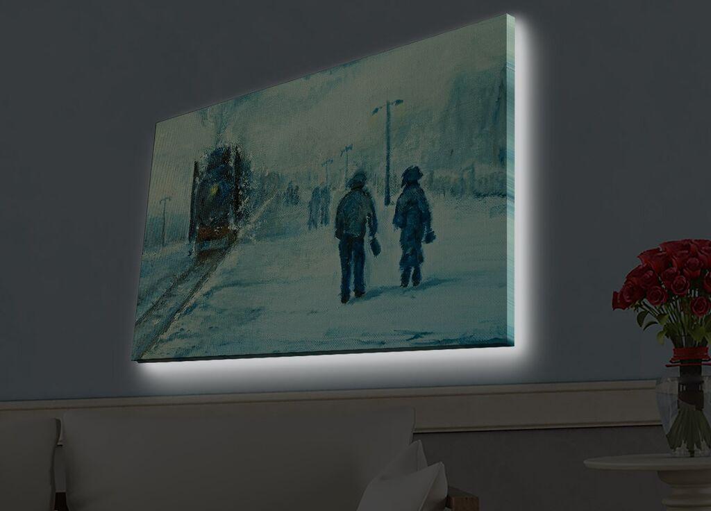 Zidna slika sa LED osvjetljenjem 4570HDACT-040, 45x70 cm