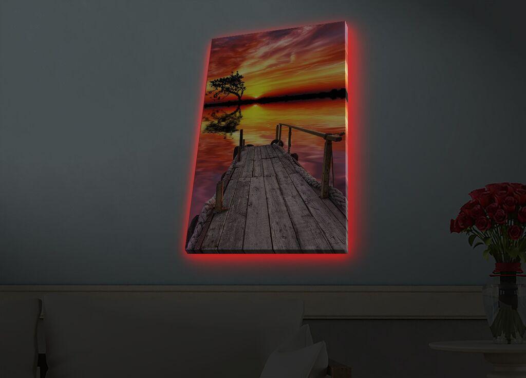 Zidna slika sa LED osvetljenjem 4570HDACT-071, 45x70 cm