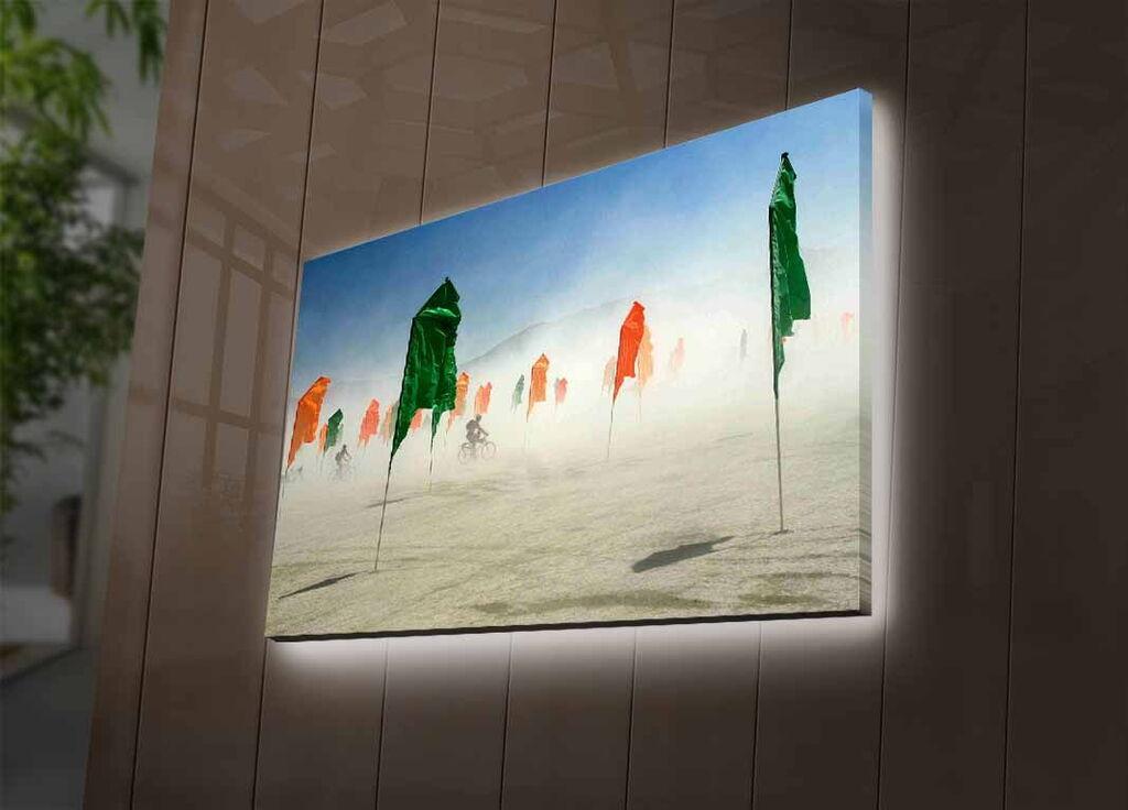 Zidna slika sa LED osvetljenjem 4570DACTBURN-009, 45x70 cm