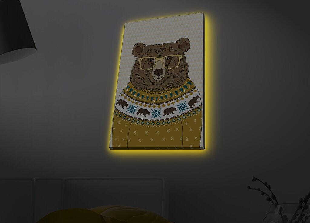 Zidna slika sa LED osvetljenjem 4570MDACT-069, 45x70 cm
