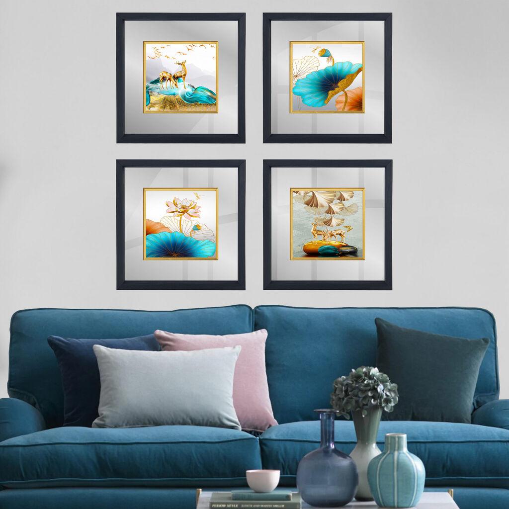 Wallity Set uramljenih slika CAM1887611440, 4 dijela