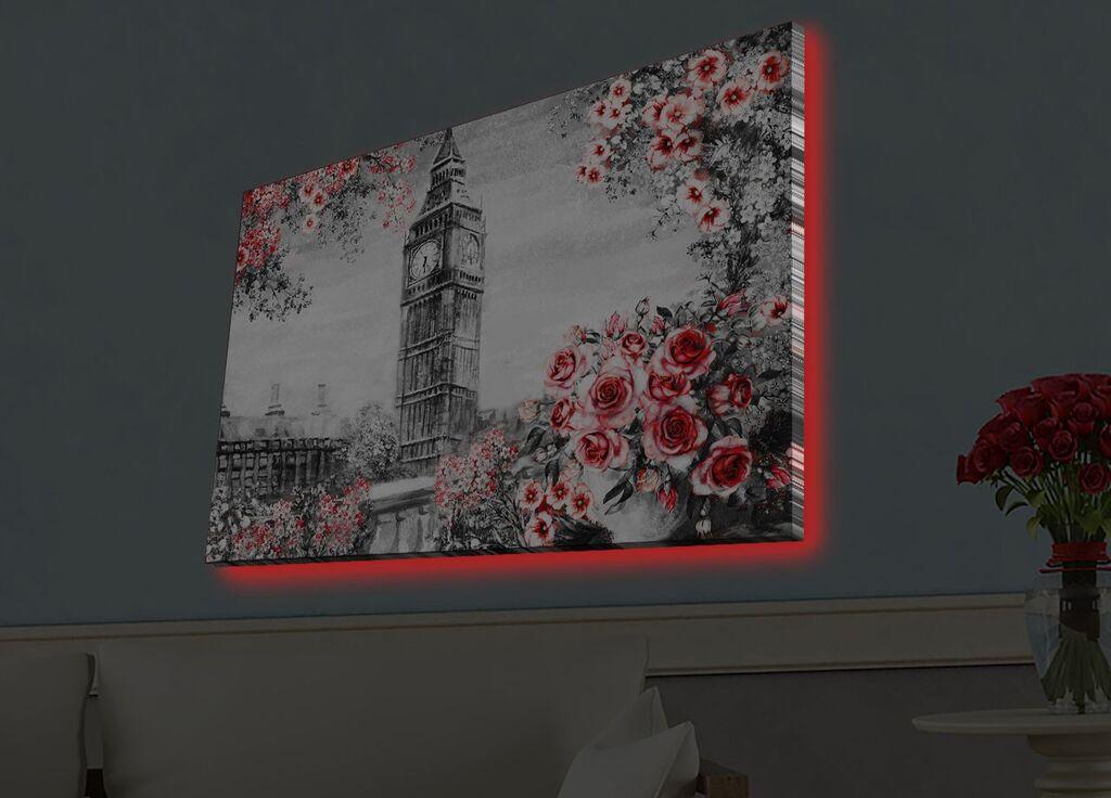 Zidna slika sa LED osvetljenjem 4570HDACT-089, 45x70 cm