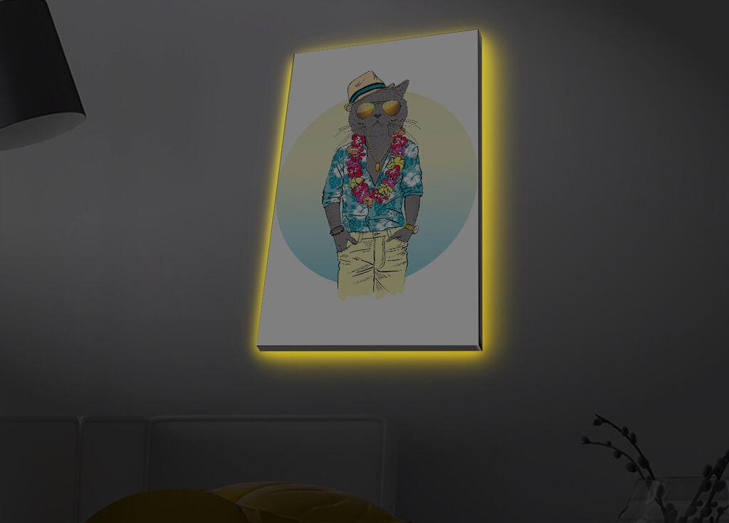 Zidna slika sa LED osvetljenjem 4570MDACT-072, 45x70 cm