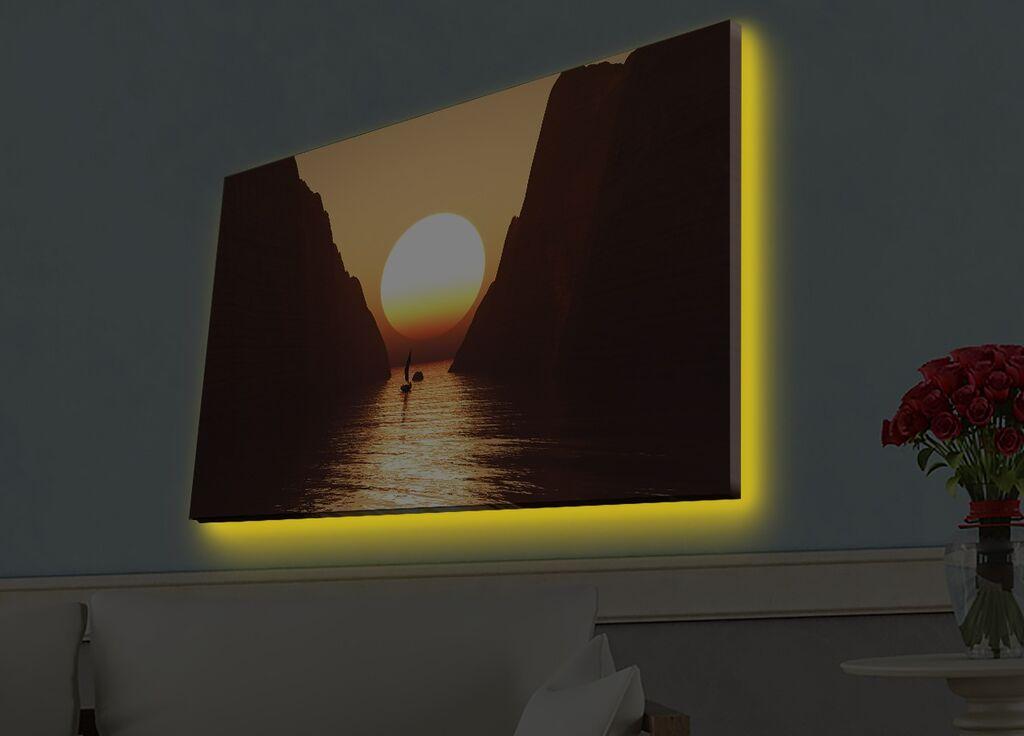 Zidna slika sa LED osvetljenjem 4570HDACT-066, 45x70 cm