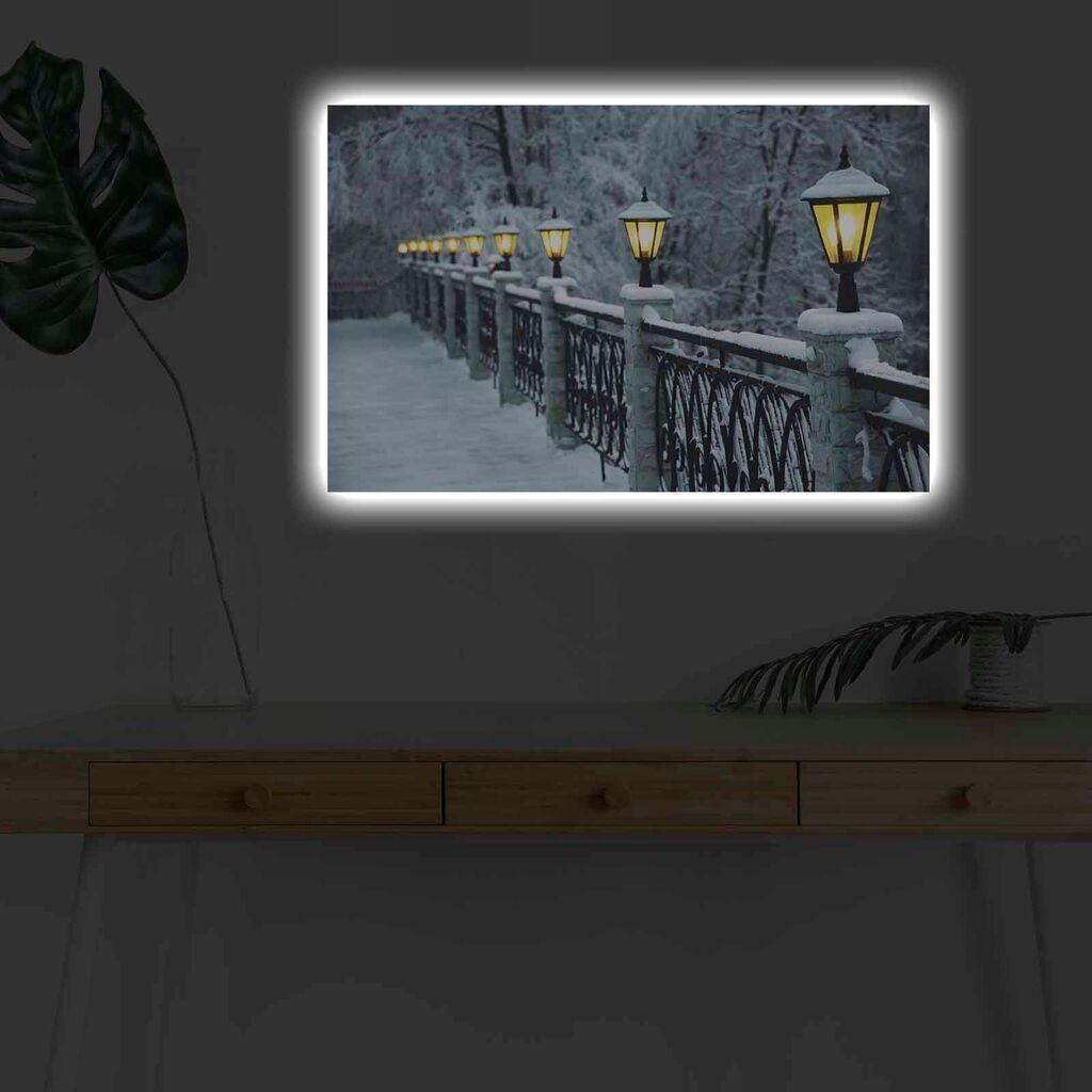 Zidna slika sa LED osvjetljenjem 4570KARDACT - 023, 45x70 cm