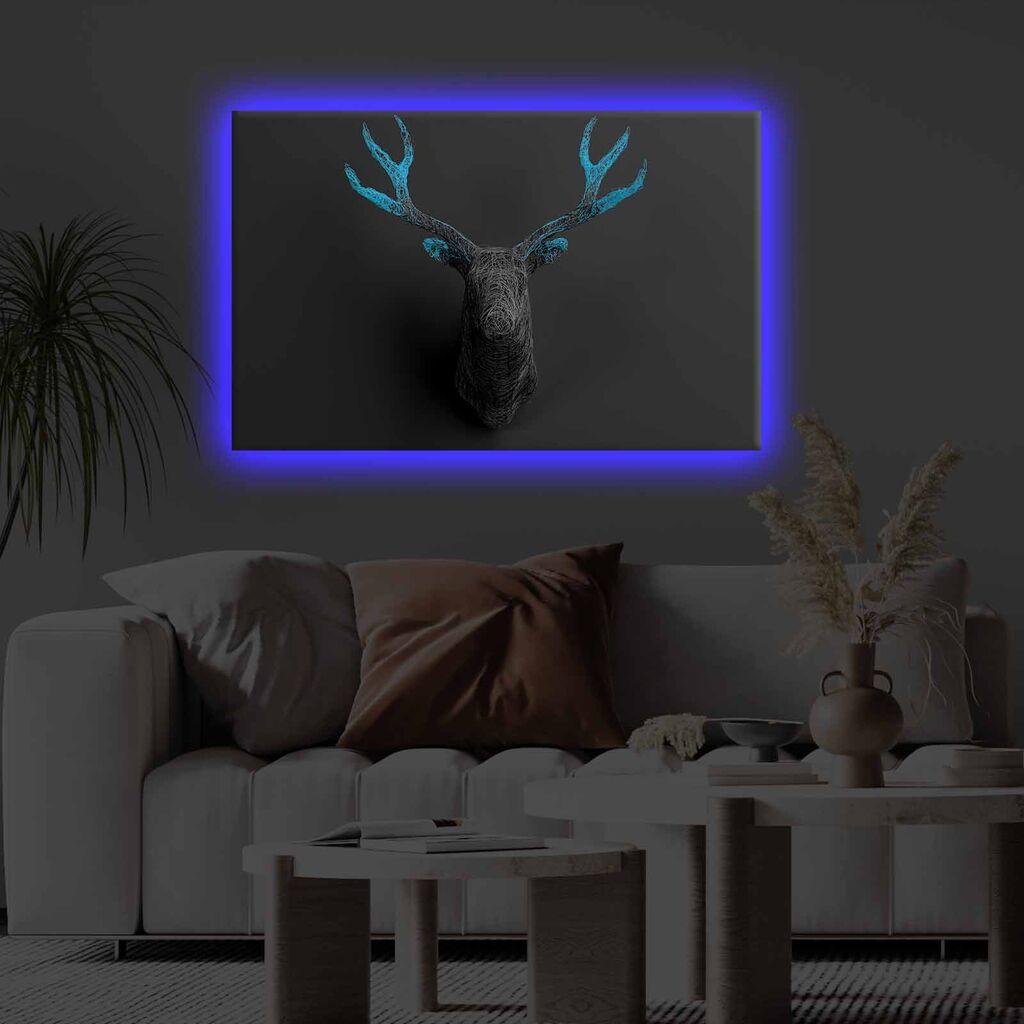 Zidna slika sa LED osvetljenjem 4570KTLGDACT - 008, 45x70 cm