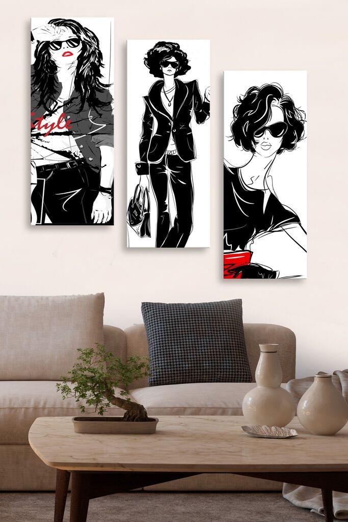 Set slika Wallity MDF0052, 3 dijela