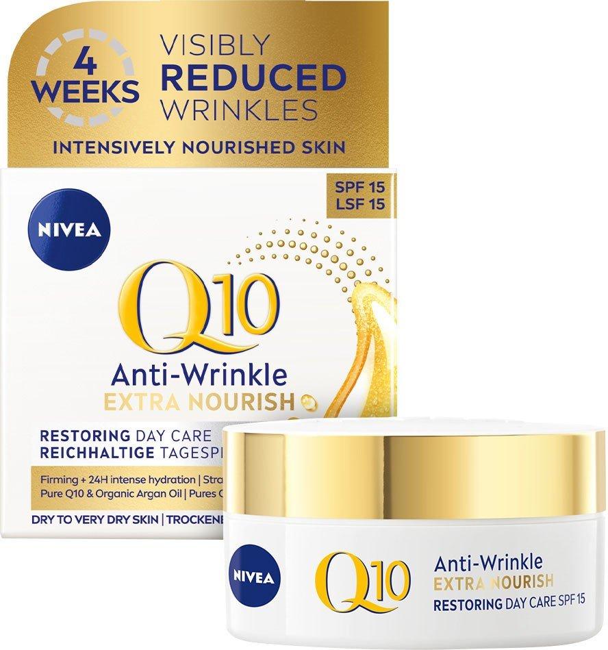 NIVEA VISAGE Q10 dnevna krema ekstra hranjiva SPF 15, 50 ml