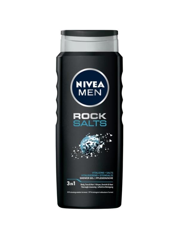 NIVEA gel za tuširanje s kamenom soli za muškarce 500 ml