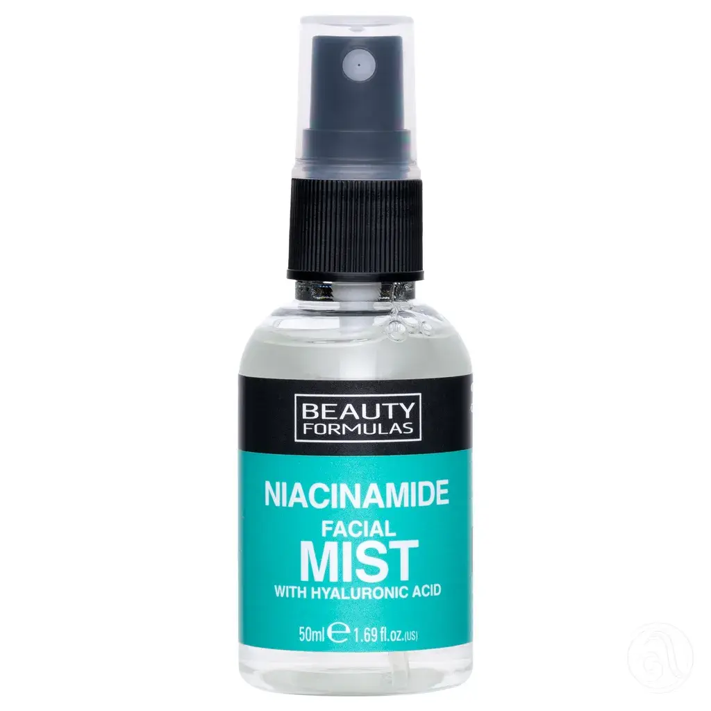 Beauty Formulas Sprej za lice, Niacinamid, Hijaluronska kiselina