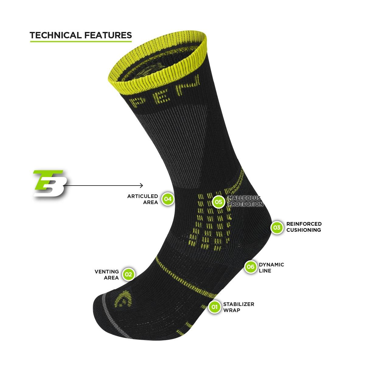 LORPEN Čarape T3 All Season Trekker Eco, Crne