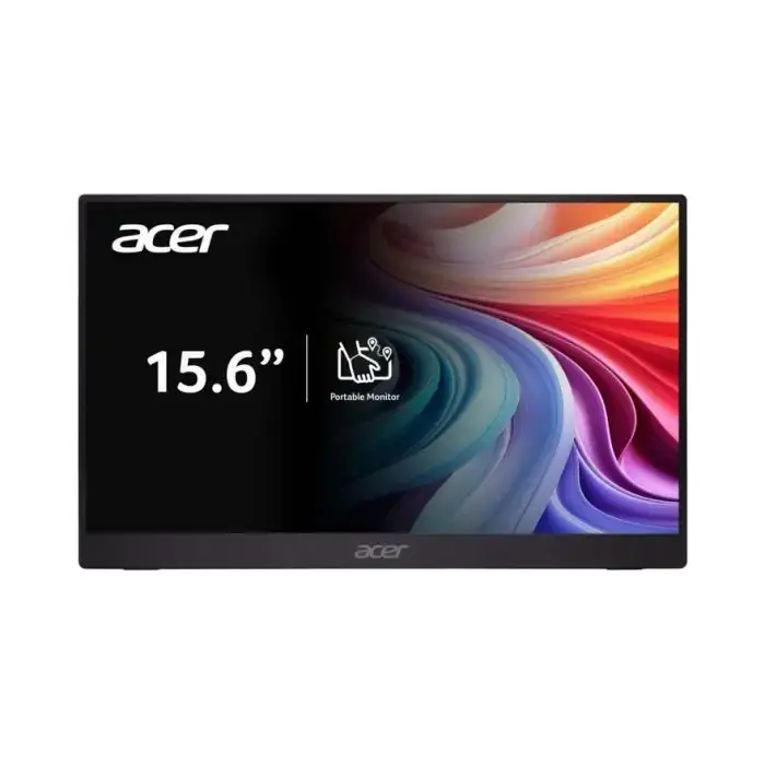 Acer Monitor FHD IPS, 15.6", Crni