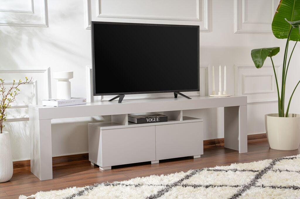 Hanah Home TV komoda, 180x50x31,3 cm, svijetlosiva